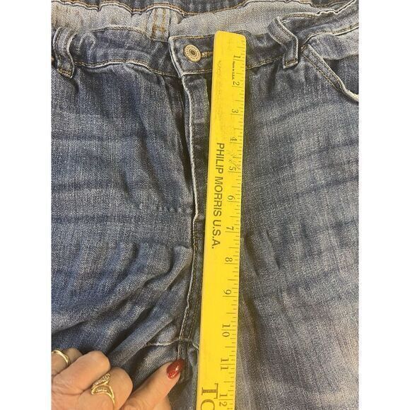 2003 Kancan Los Angeles Womens Jeans Size 3XL  Rips W38 Stretches To W44 C Pic‎ - Picture 6 of 13